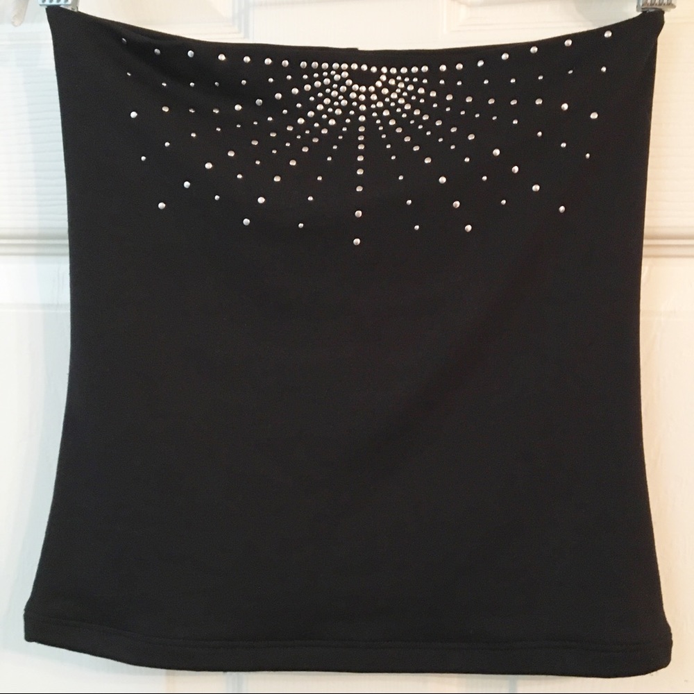 Forever 21 Black Crop Tube Top -Size Large